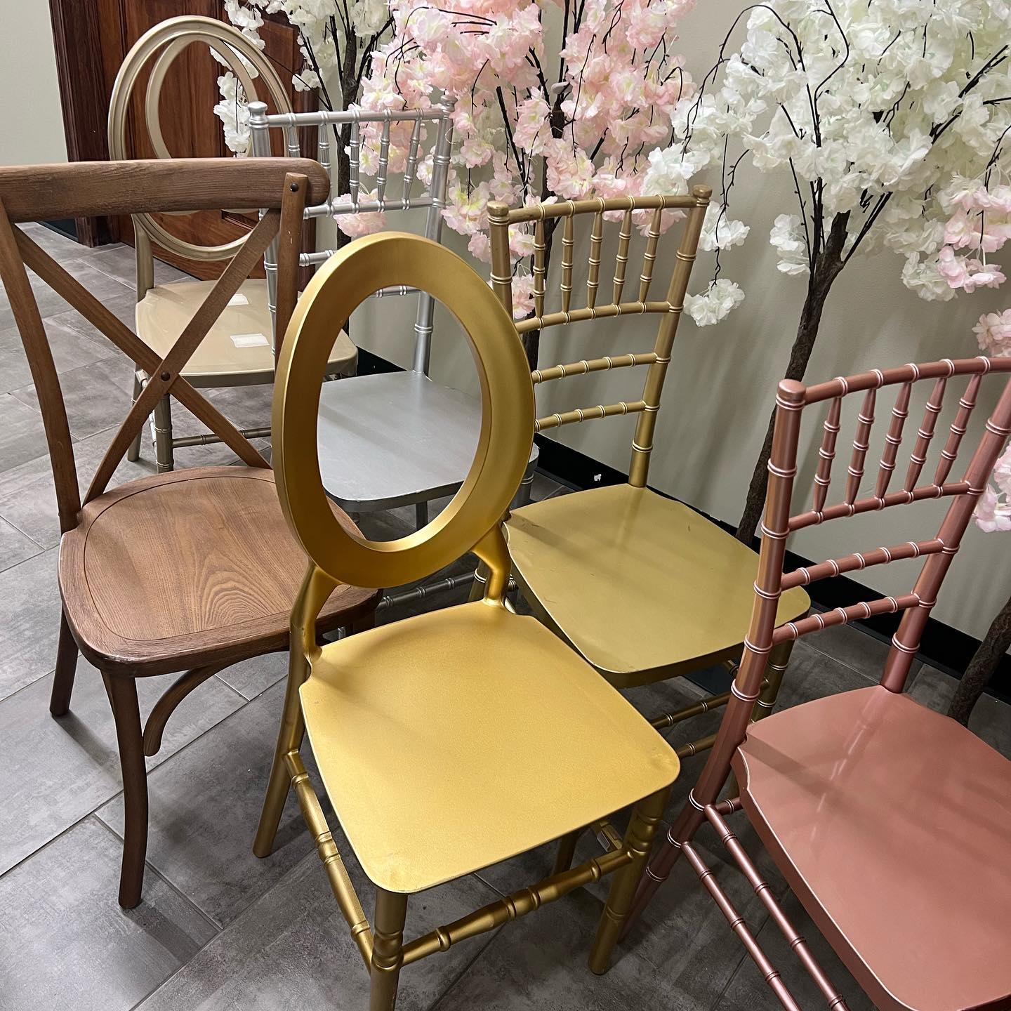 Gold chair rentals deals